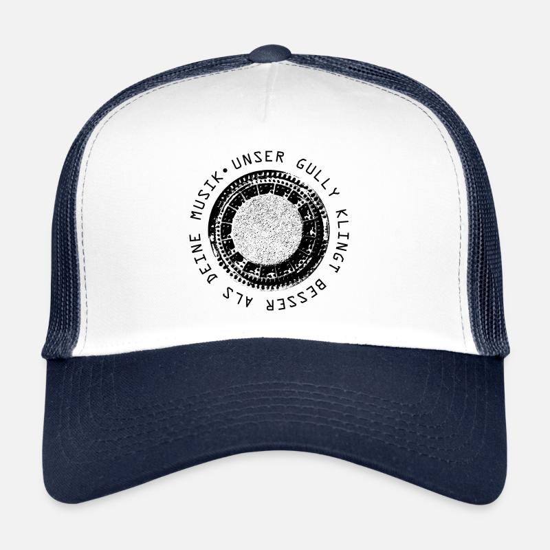 Unser Gully klingt besser als deine Musik - Trucker Cap - Weiß/Navy