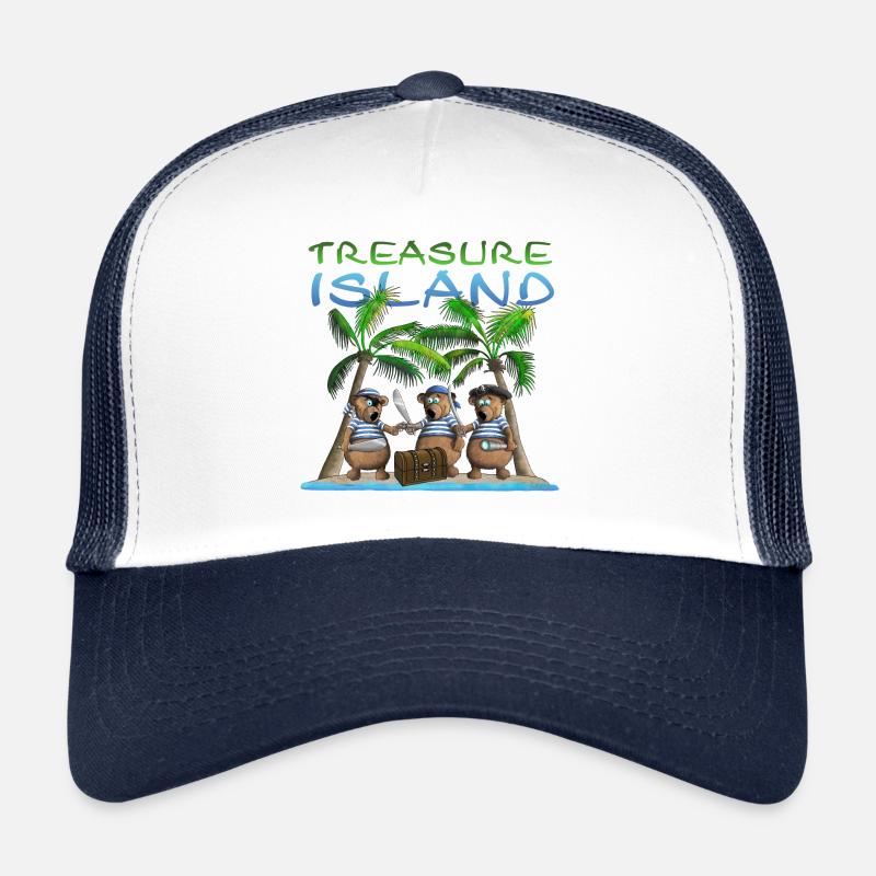 Treasure Island - Pirates find treasure Trucker Cap