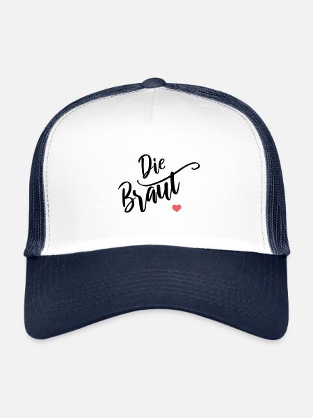Die Braut - Trucker Cap - white/navy - Front