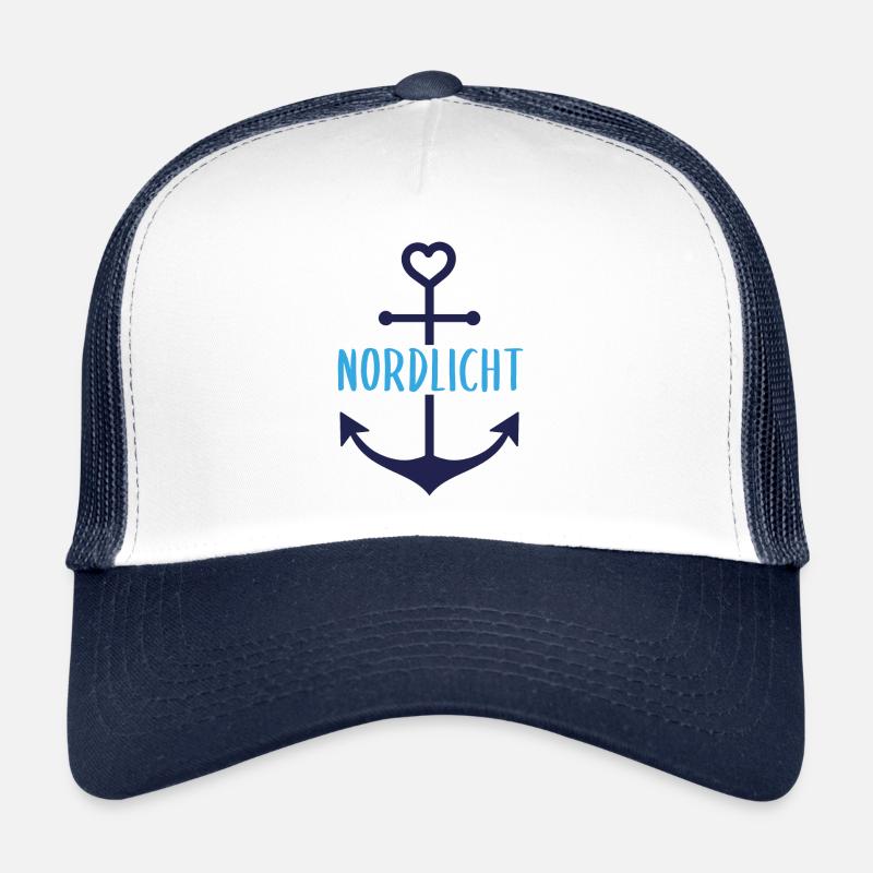 Nordlicht - Trucker Cap - Weiß/Navy