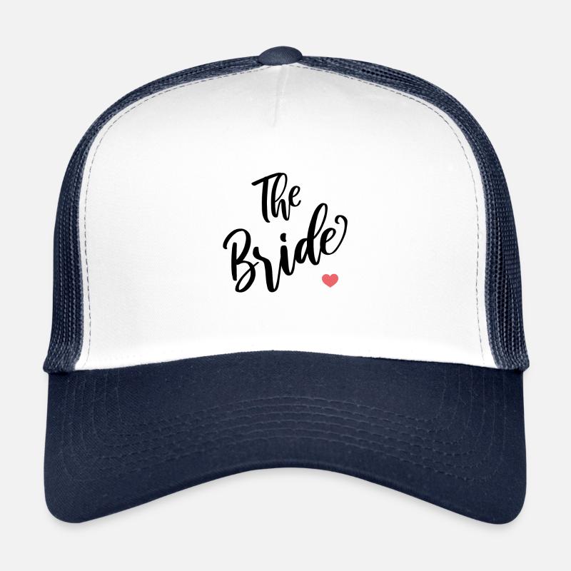 La mariée - Casquette trucker  - blanc/marine
