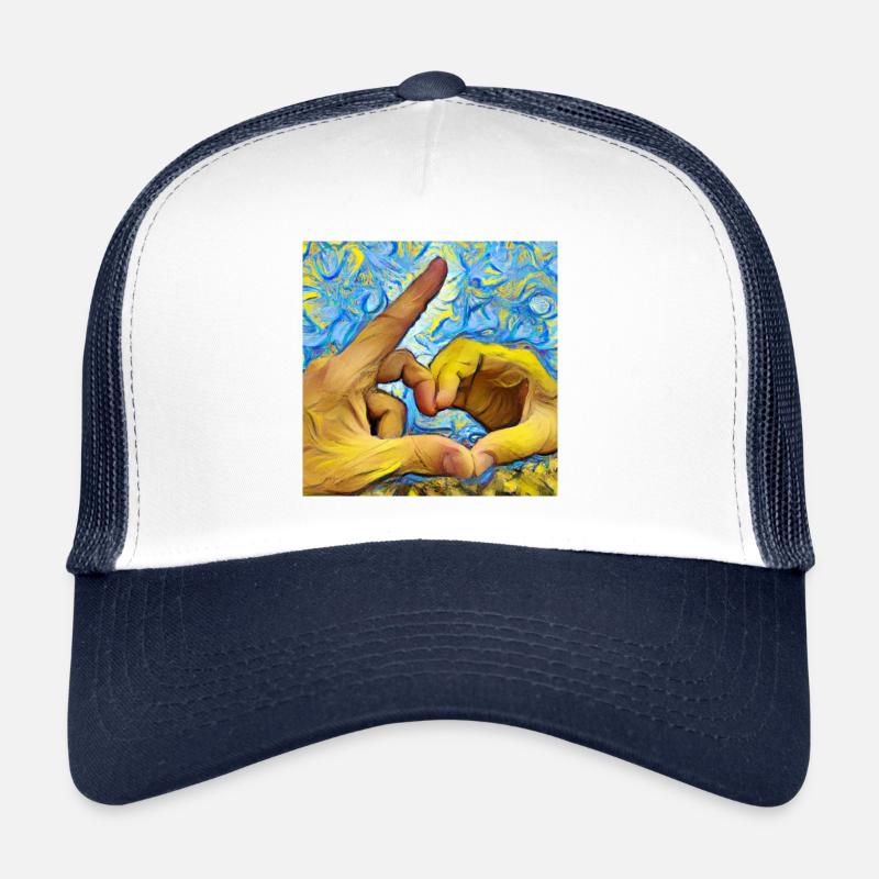 Geste du cœur dans le style Van Gogh Casquette trucker 