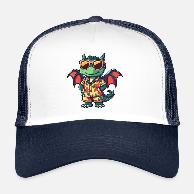 Dragon Cool Summer - Casquette trucker  - blanc/marine