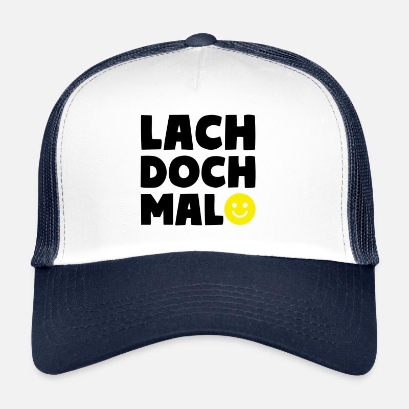 LACH DOCH MAL Smiley Motto Trucker Cap