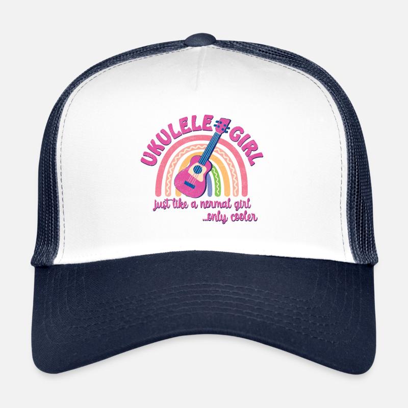 Fille ukulélé. Tout comme une fille normale, mais en plus cool Casquette trucker 