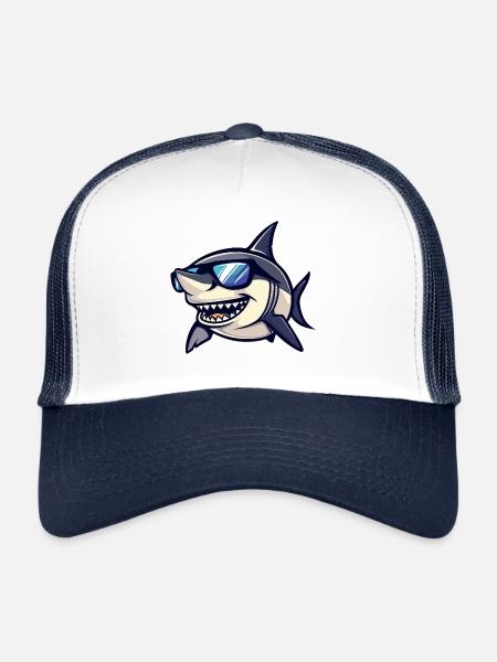Hai Cool Comic - Trucker Cap - white/navy - Front