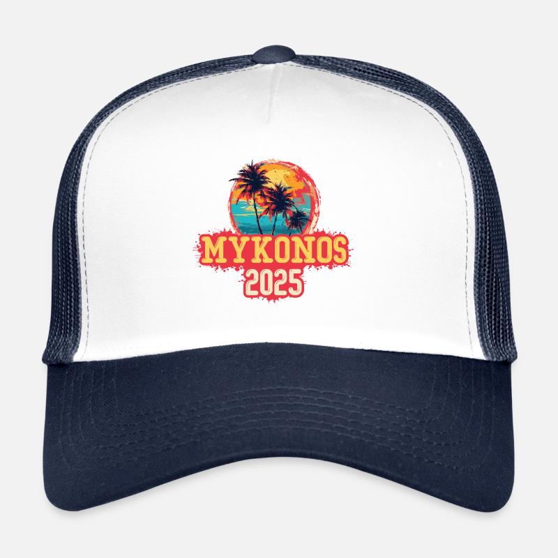 Mykonos 2025 Palmen Trucker Cap