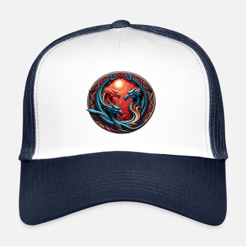 DRAGON FIGHT SYMBOL Trucker Cap