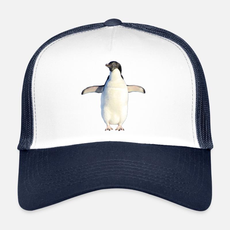 süßer Pinguin - Trucker Cap - Weiß/Navy