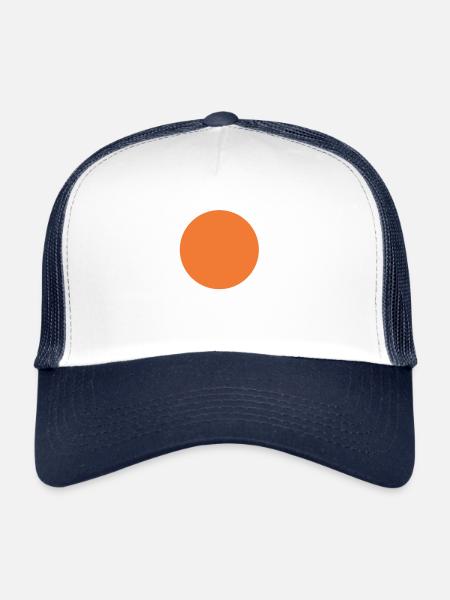 Orange Circle T-Shirt - Casquette trucker  - blanc/marine - Devant