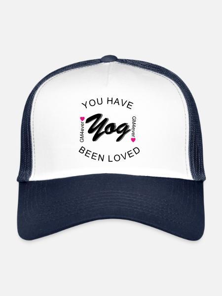 Vous avez été aimé - Casquette trucker  - blanc/marine - Devant