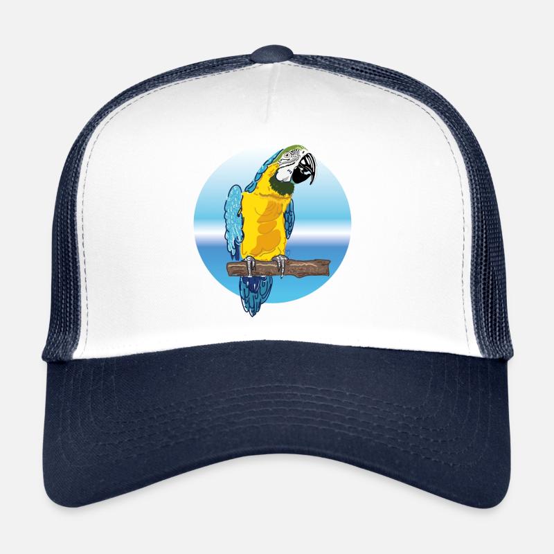 parrot - Trucker Cap - white/navy