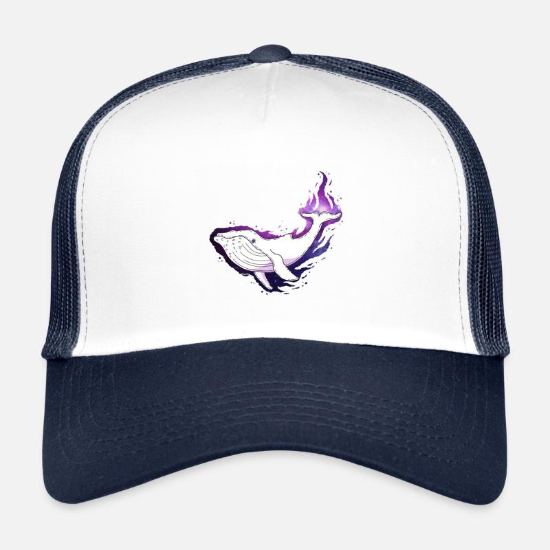 Whale galaxy Trucker Cap