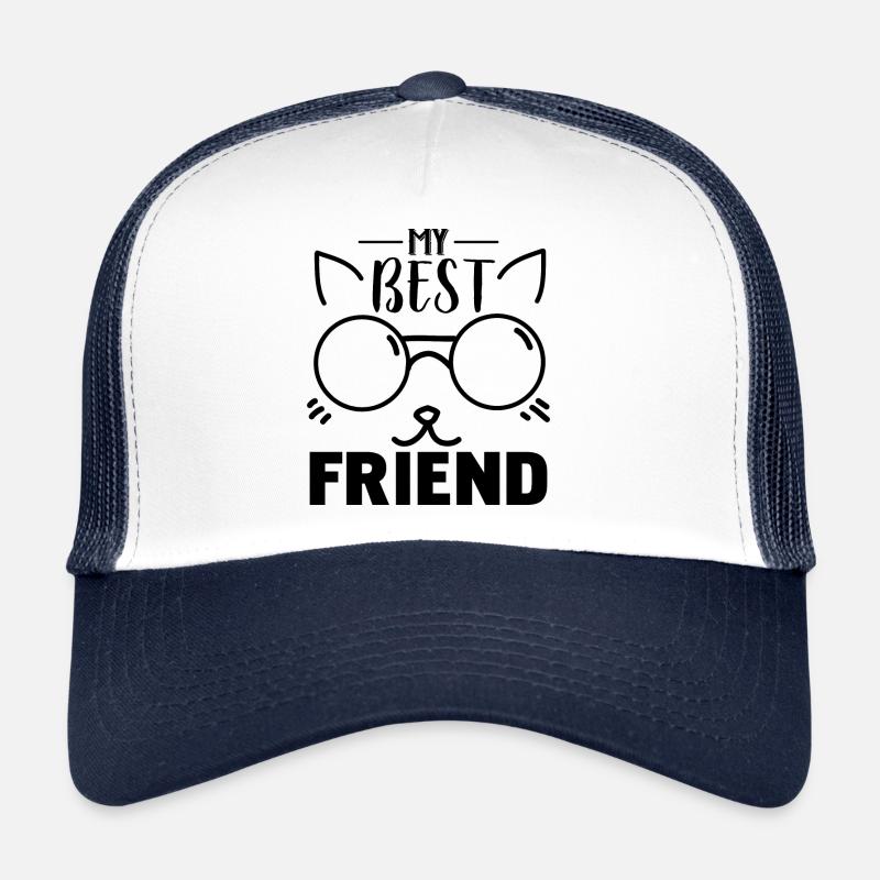 Mon meilleur ami est un chat Casquette trucker 