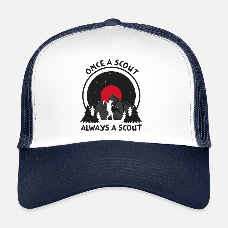 Scout always! - Trucker Cap - white/navy