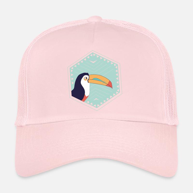 Colorful toucan - turquoise Trucker Cap