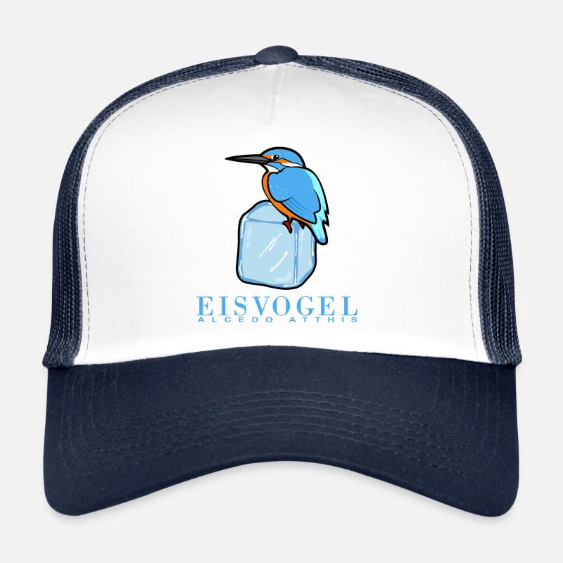Eisvogel auf Eiswüfel Trucker Cap