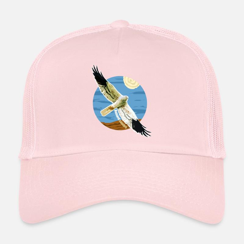 Oiseau Busard cendré Rapace Espèce protégée Casquette trucker 