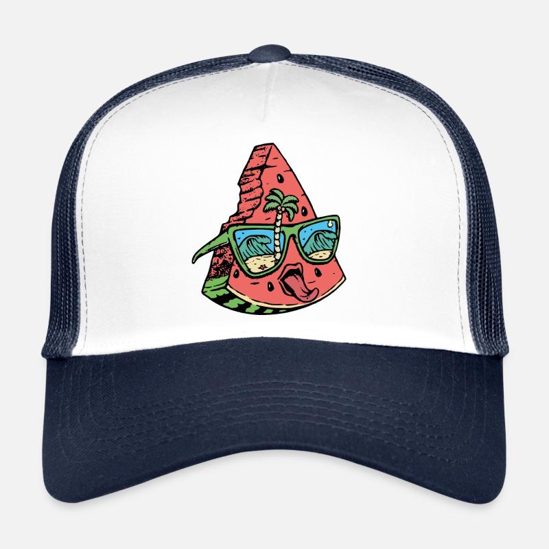 Pastèque - Été - Fruits effrontés Casquette trucker 