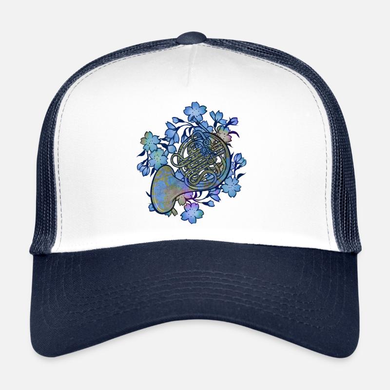 Waldhorn - Trucker Cap - Weiß/Navy