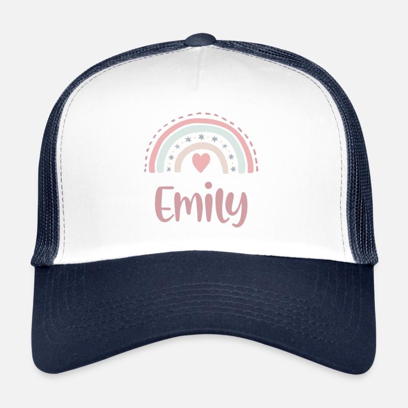 Emily Name Rainbow Trucker Cap