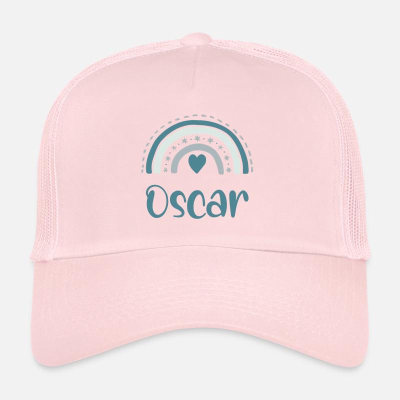 Oscar Name Rainbow Trucker Cap