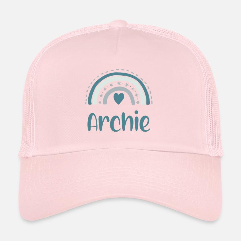 Archie Name Rainbow Trucker Cap