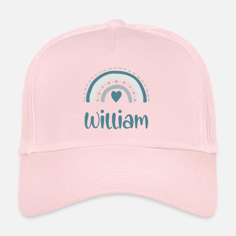 William Name Rainbow Trucker Cap