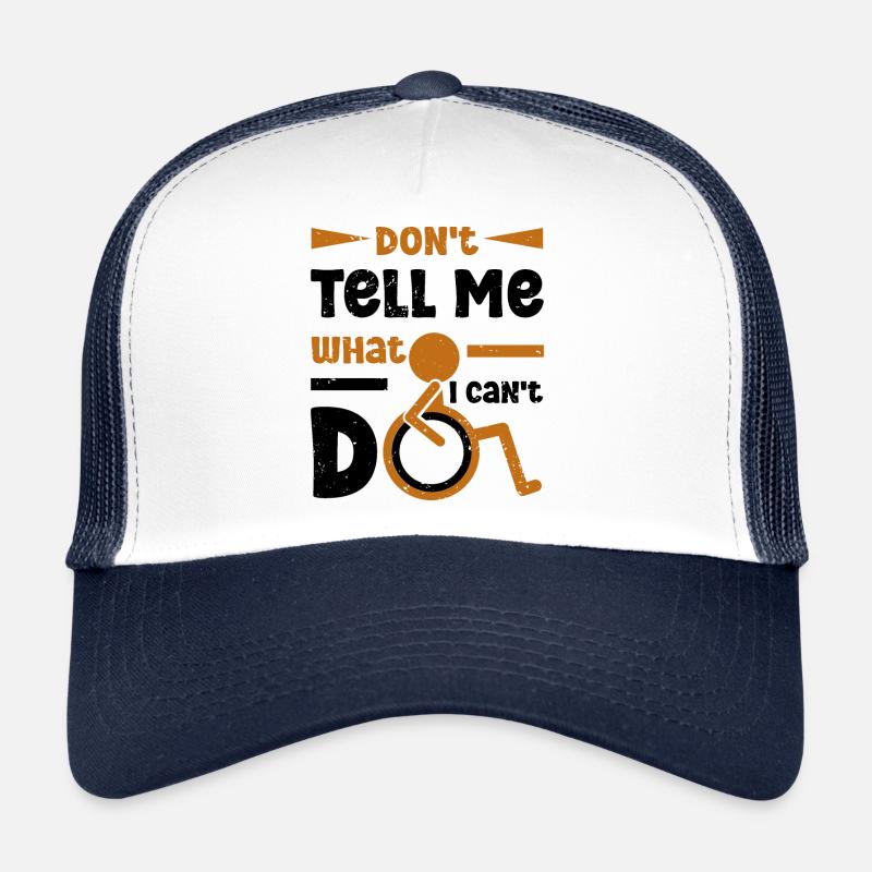 Utilisateur de fauteuil roulant Amputation d’une jambe Casquette trucker 