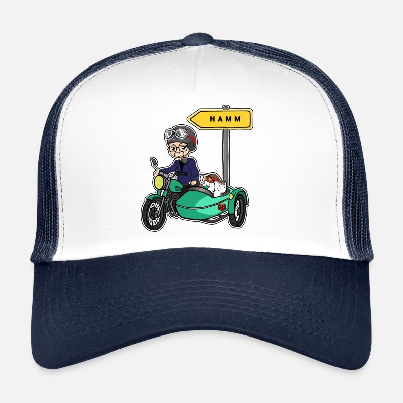 Offizielles Logo für Hamm - Trucker Cap - Weiß/Navy