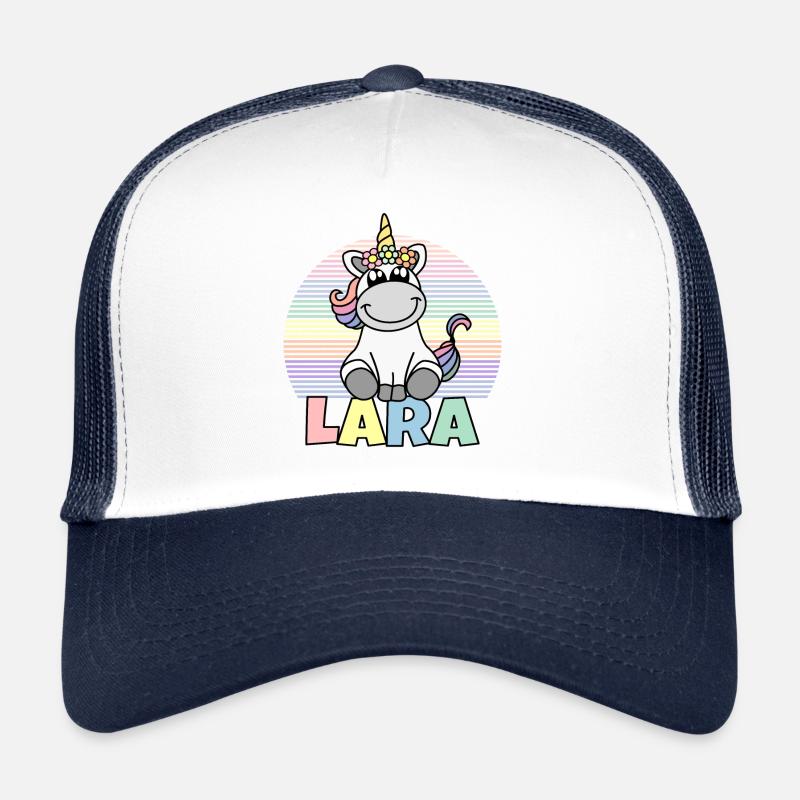 Lara Nom de la licorne Casquette trucker 