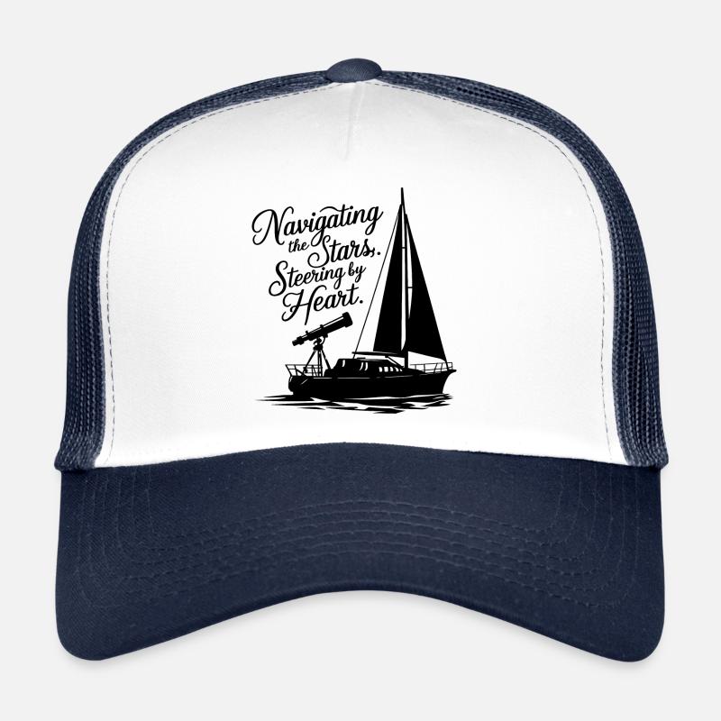 Voile, Voilier, Étoiles, Télescope Casquette trucker 