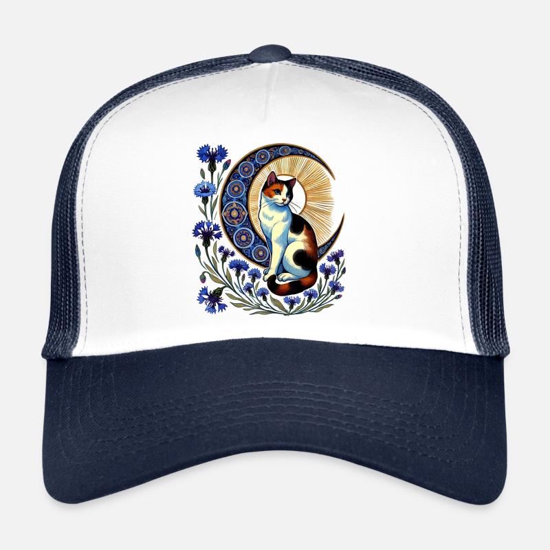 Calico Chat Lune Casquette trucker 