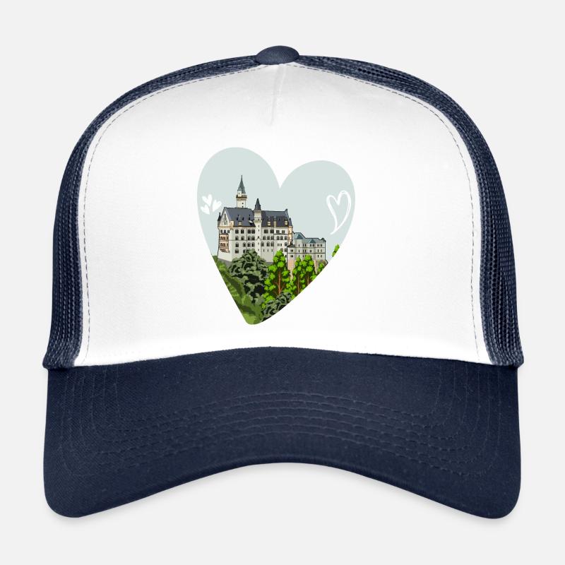 Château de Neuschwanstein // Illustration Casquette trucker 