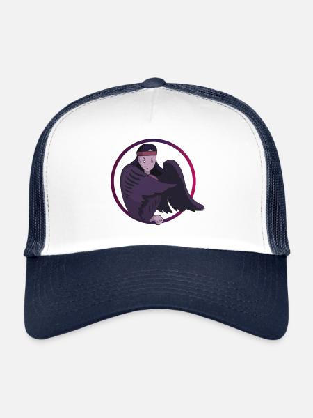 Sirin Bird - Trucker Cap - white/navy - Front