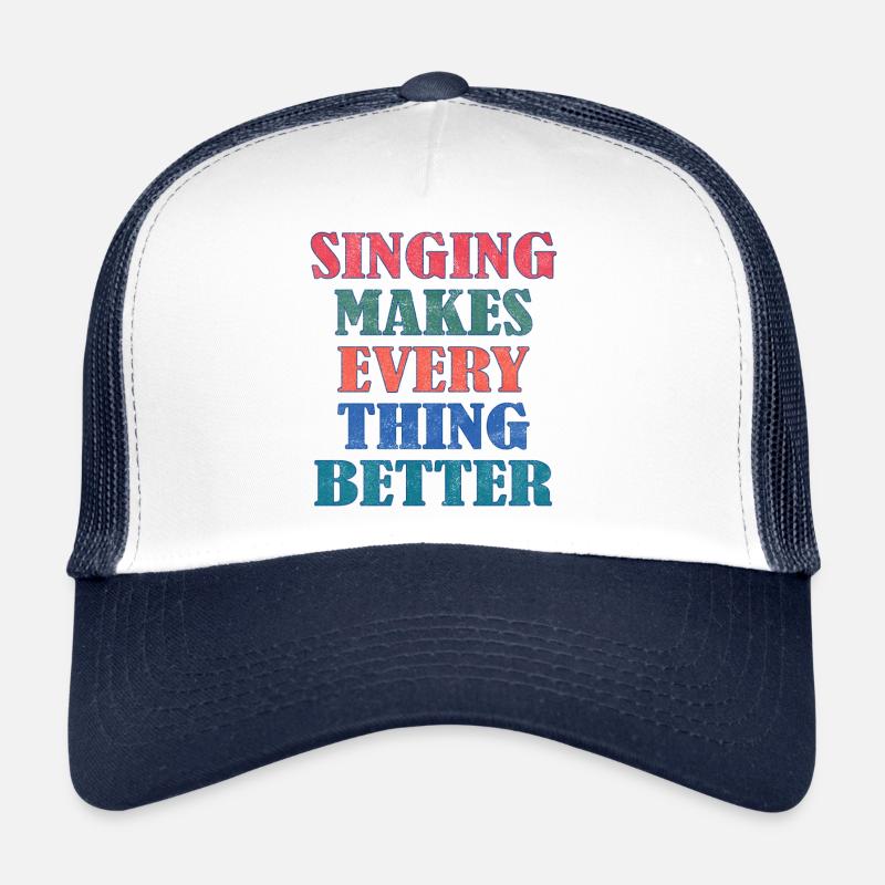 Chanter rend tout meilleur Casquette trucker 
