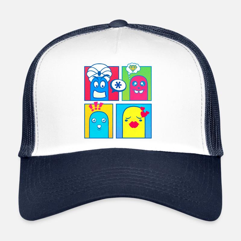 Petites créatures (bande dessinée, pop art) Casquette trucker 