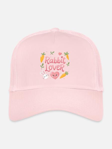Rabbit lovers - Trucker Cap - pale pink - Front