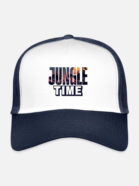 Safari Big five - Trucker Cap - Weiß/Navy - Vorne