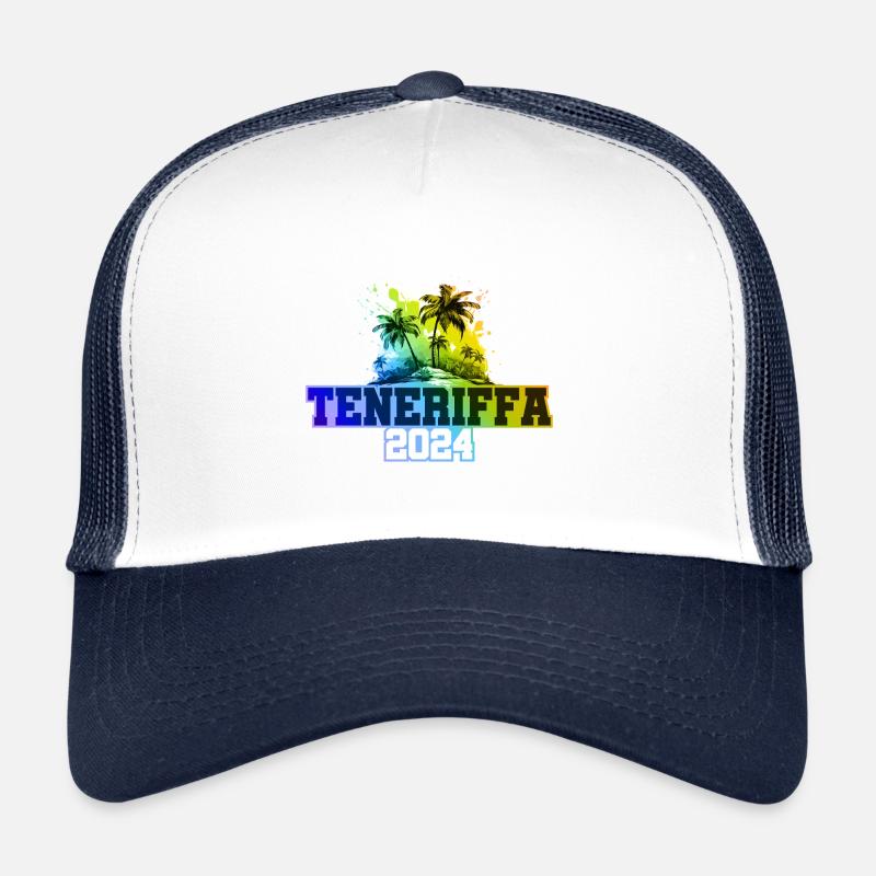 Teneriffa 2024 Urlaub Palmen Bunt Trucker Cap