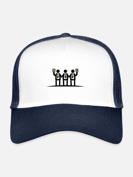 Bachelor Groom Team Bachelors - Casquette trucker  - blanc/marine - Devant