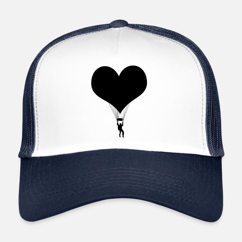 Fallschirm Skydiving Schwarz Trucker Cap