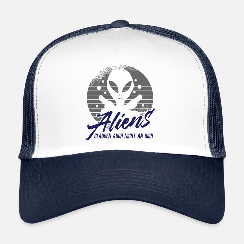 Aliens - Trucker Cap - Weiß/Navy