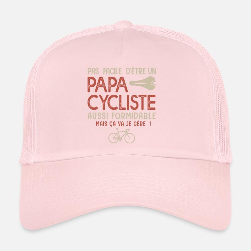 papa cycliste formidable vélo velo Casquette trucker 