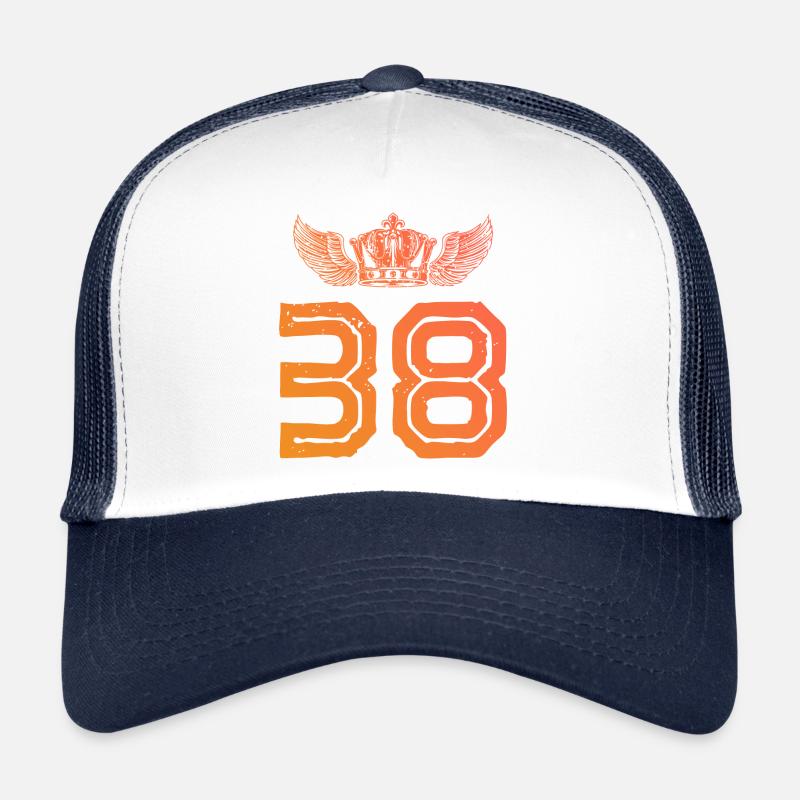 38 Couronne numérique Casquette trucker 