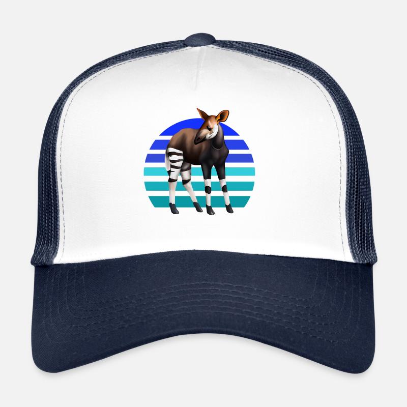 Süßes Okapi - Trucker Cap - Weiß/Navy