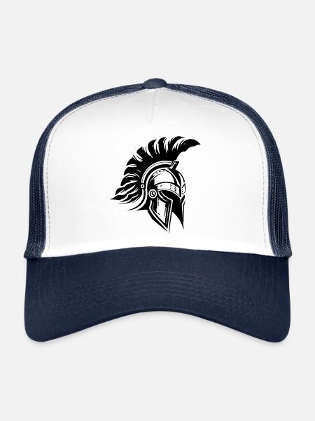Gladiator Spartan Casque Sparta - Casquette trucker  - blanc/marine - Devant