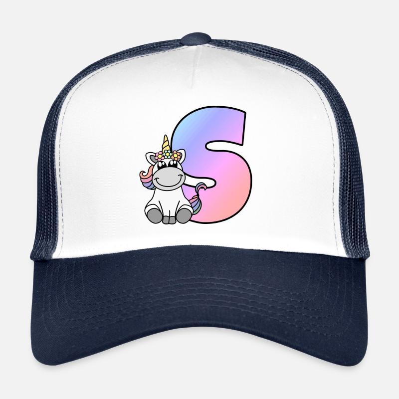 Licorne Lettre S Casquette trucker 