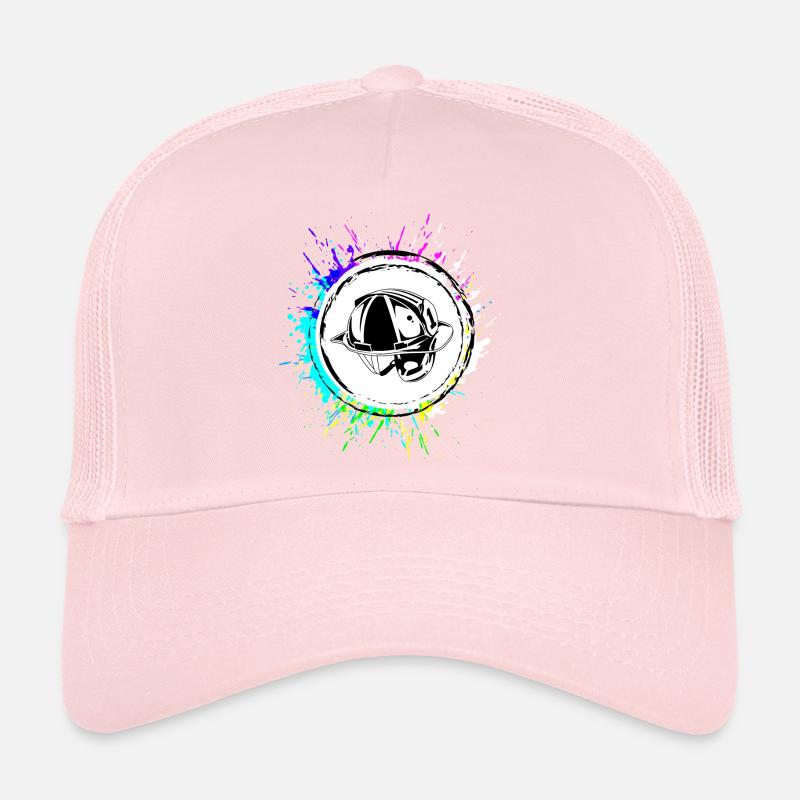 Firefighter Helmet Icon Trucker Cap