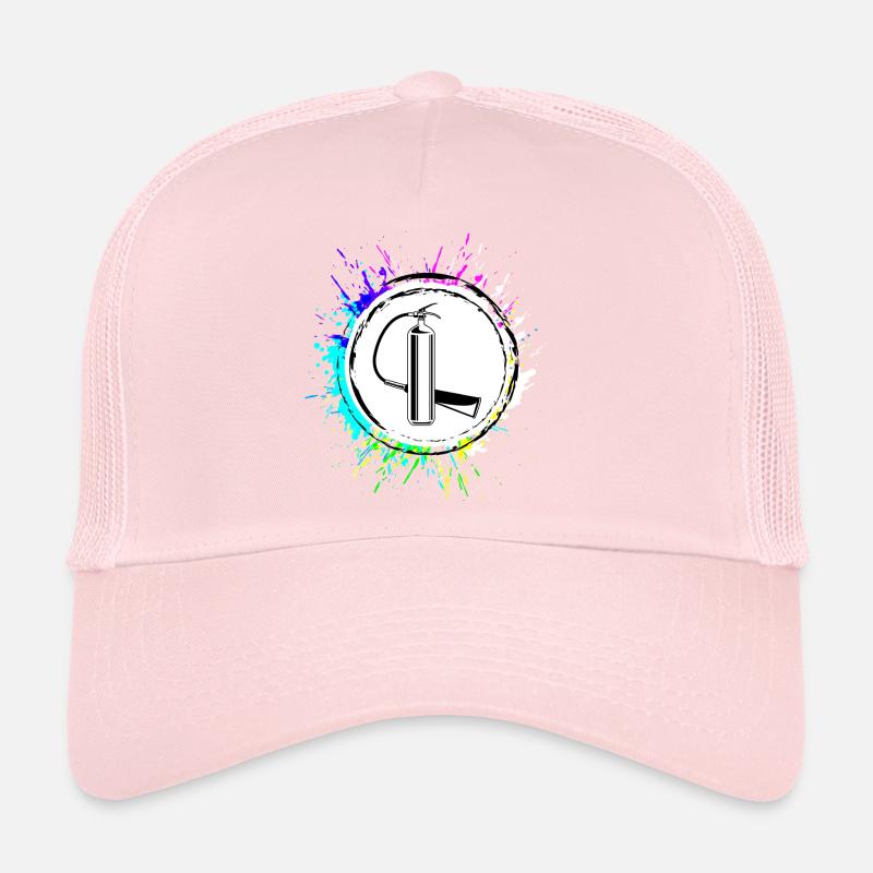 Fire Extinguisher Icon Fire Brigade Trucker Cap